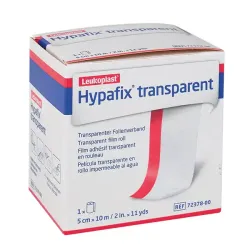Hypafix® transparant | met geknipt maskeerpapier | 10 cm x 2 m